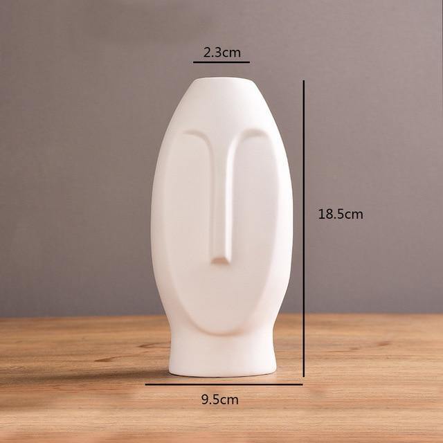 Vases Abstract Long Face Ceramic Vase sold by Fleurlovin, Free Shipping Worldwide