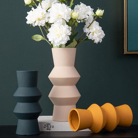 Vases Accordion Sculptural Ceramic Vases sold by Fleurlovin, Free Shipping Worldwide
