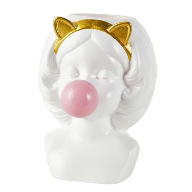 Vases Bubble-Blowing Babe Bust Planter Vase sold by Fleurlovin, Free Shipping Worldwide