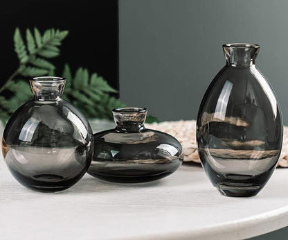 Vases Cezanne Glass Vase 3-Piece Set sold by Fleurlovin, Free Shipping Worldwide