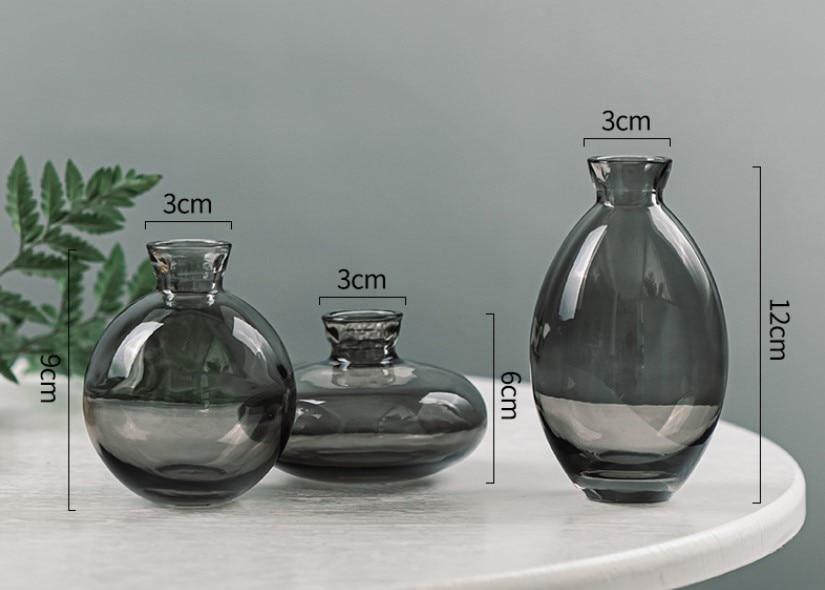 Vases Cezanne Glass Vase 3-Piece Set sold by Fleurlovin, Free Shipping Worldwide