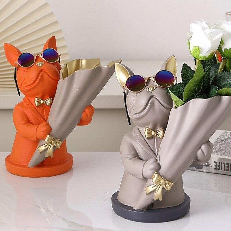 Vases French Bulldog Flower Vase sold by Fleurlovin, Free Shipping Worldwide