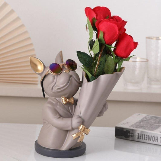Vases French Bulldog Flower Vase sold by Fleurlovin, Free Shipping Worldwide