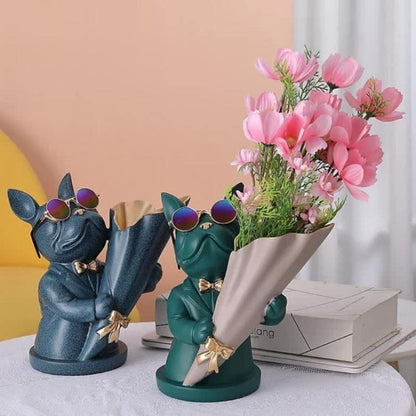 Vases French Bulldog Flower Vase sold by Fleurlovin, Free Shipping Worldwide