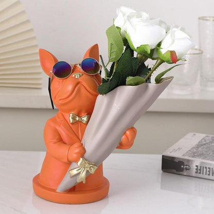 Vases French Bulldog Flower Vase sold by Fleurlovin, Free Shipping Worldwide