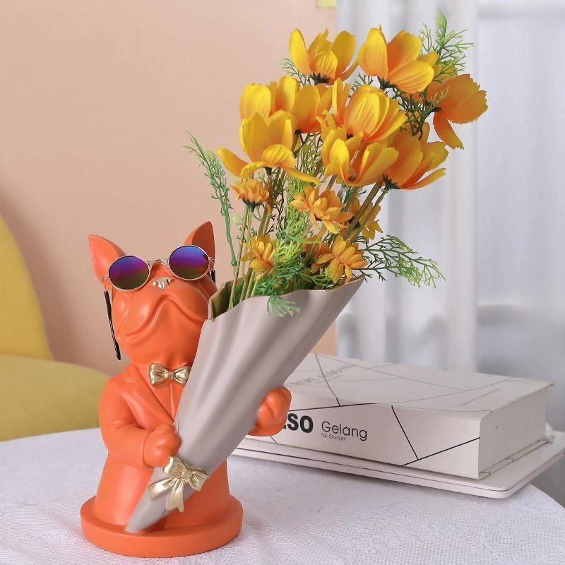 Vases French Bulldog Flower Vase sold by Fleurlovin, Free Shipping Worldwide