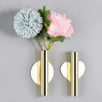 Vases Modern Wall Mounted Metal Tube Vase sold by Fleurlovin, Free Shipping Worldwide