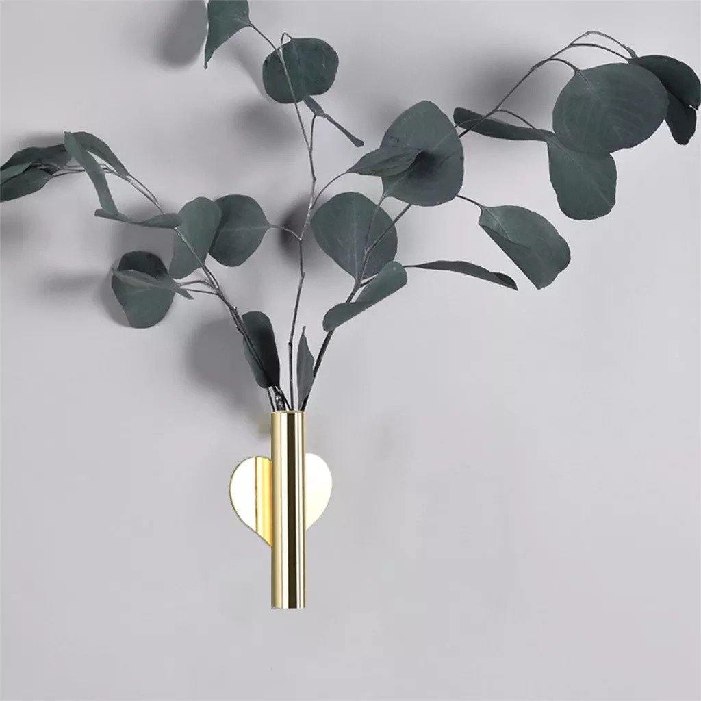 Vases Modern Wall Mounted Metal Tube Vase sold by Fleurlovin, Free Shipping Worldwide