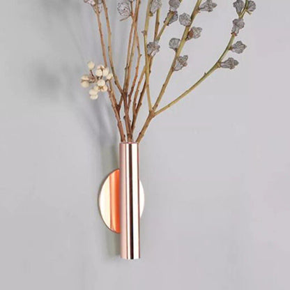 Vases Modern Wall Mounted Metal Tube Vase sold by Fleurlovin, Free Shipping Worldwide