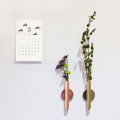 Vases Modern Wall Mounted Metal Tube Vase sold by Fleurlovin, Free Shipping Worldwide