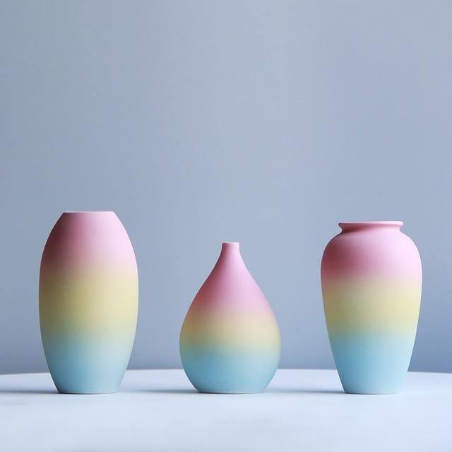 Vases Ombre Rainbow Flower Vases sold by Fleurlovin, Free Shipping Worldwide