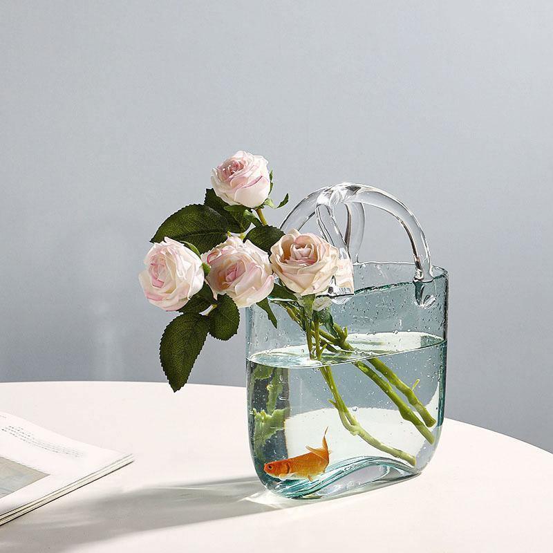 Vases Tote Bag & Basket Glass Vase sold by Fleurlovin, Free Shipping Worldwide