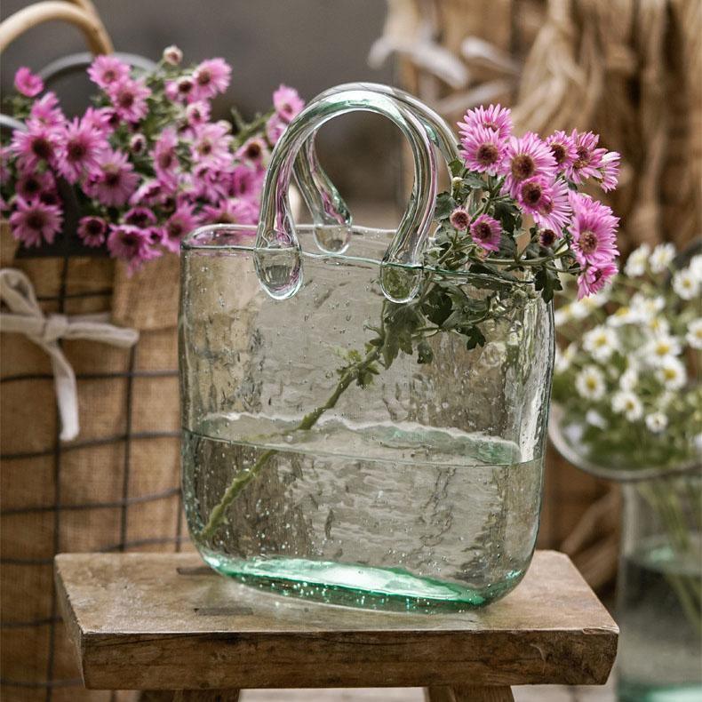 Vases Tote Bag & Basket Glass Vase sold by Fleurlovin, Free Shipping Worldwide