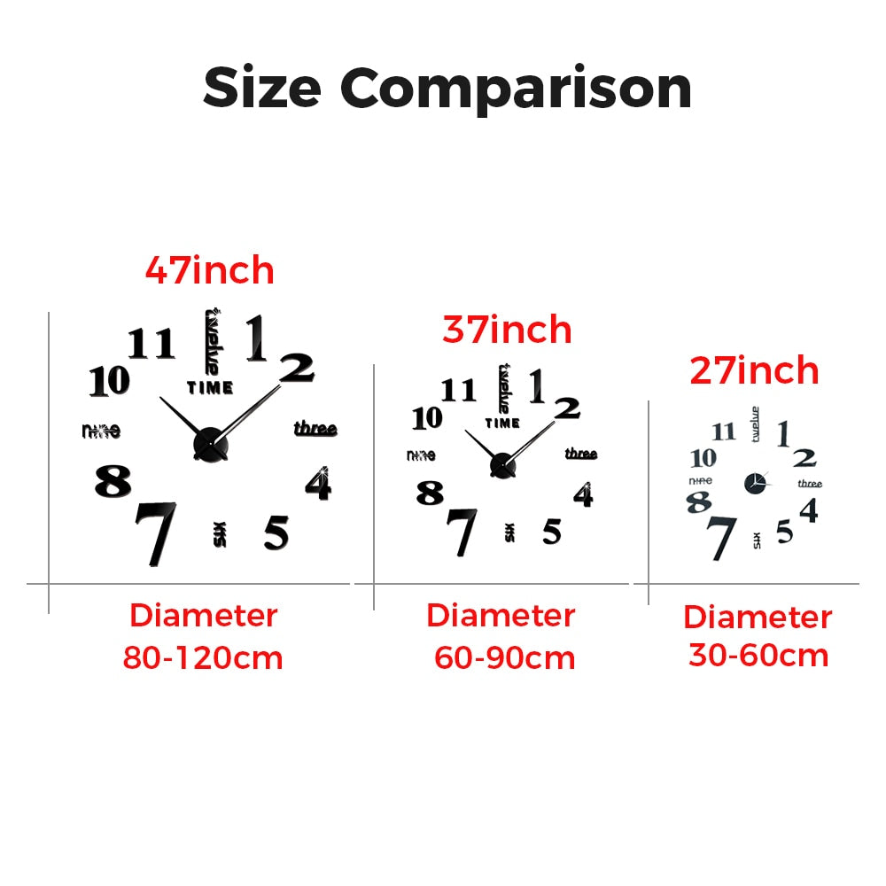 Wall Clock Dotted 3D Decorative Wall Clock sold by Fleurlovin, Free Shipping Worldwide