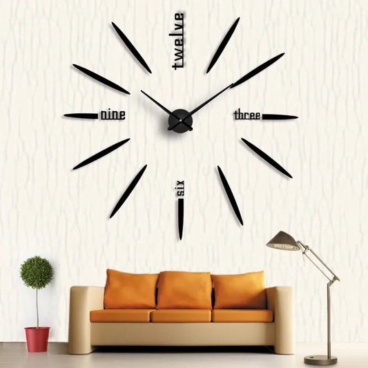 Wall Clock Minimal 3D Decorative Wall Clock sold by Fleurlovin, Free Shipping Worldwide
