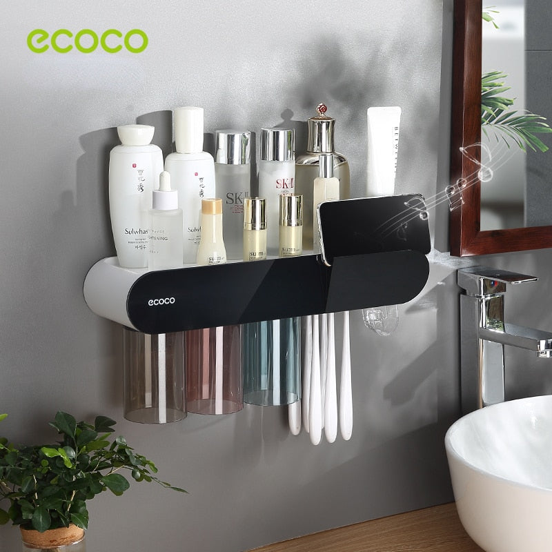 Wall-Mounted Toothbrush Station - Premium  from New arrivals 1 - Just $34.99! Shop now at Fleurlovin
