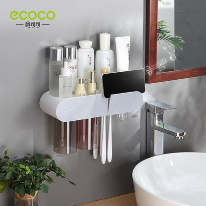 Wall-Mounted Toothbrush Station - Premium  from New arrivals 1 - Just $34.99! Shop now at Fleurlovin