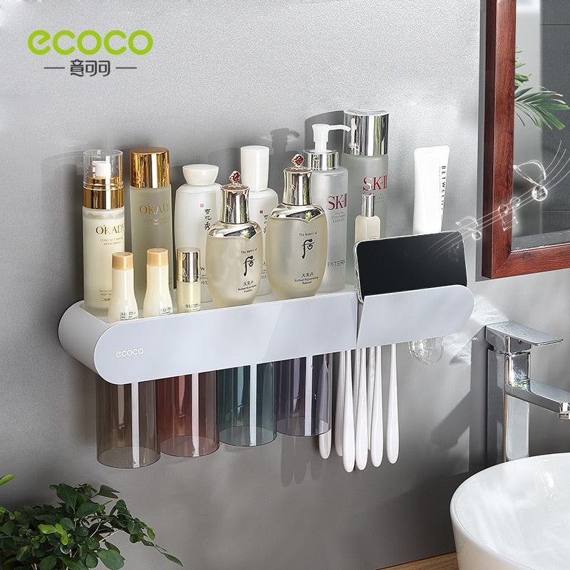 Wall-Mounted Toothbrush Station - Premium  from New arrivals 1 - Just $34.99! Shop now at Fleurlovin