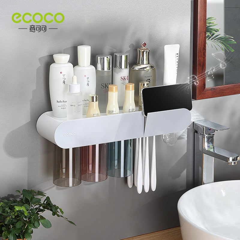 Wall-Mounted Toothbrush Station - Premium  from New arrivals 1 - Just $34.99! Shop now at Fleurlovin