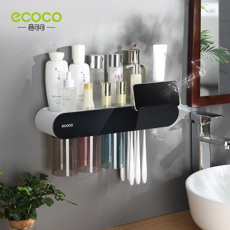 Wall-Mounted Toothbrush Station - Premium  from New arrivals 1 - Just $34.99! Shop now at Fleurlovin