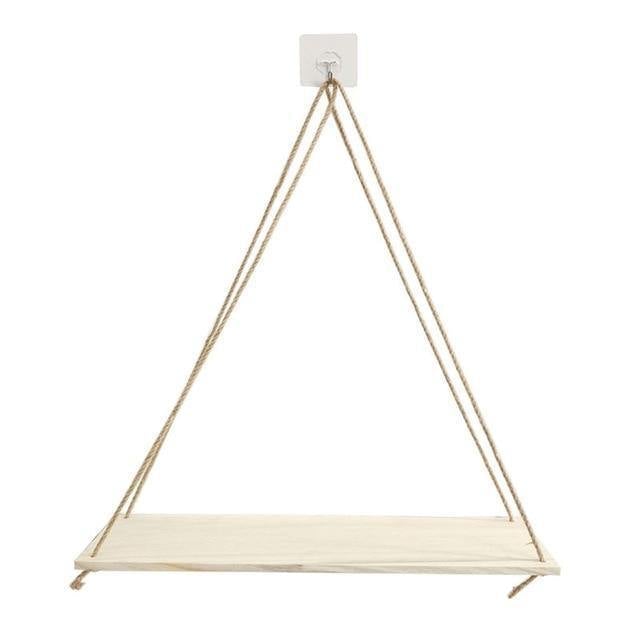 Wall Shelves & Ledges Wooden Rope Swing Wall-Mounted Shelf sold by Fleurlovin, Free Shipping Worldwide