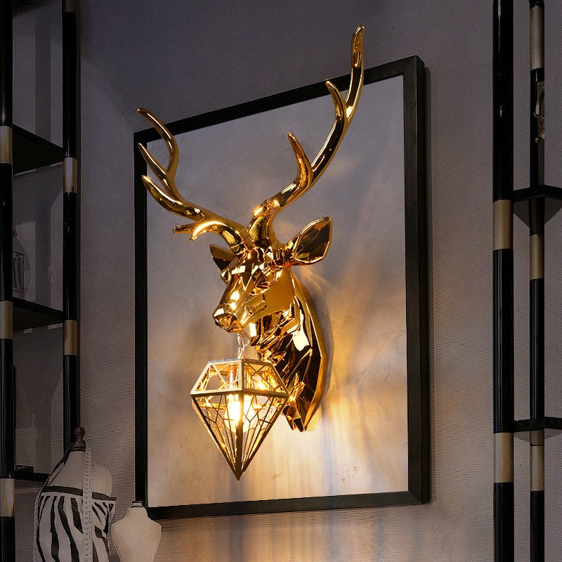 Wall lamps Antler Head sold by Fleurlovin, Free Shipping Worldwide