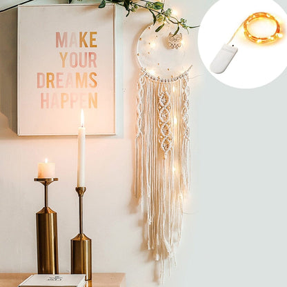 Wall lamps Bohemian Macrame Dream Catcher With Lights sold by Fleurlovin, Free Shipping Worldwide