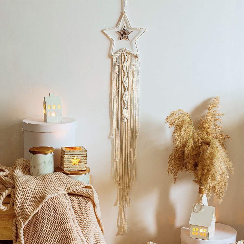 Wall lamps Bohemian Macrame Dream Catcher With Lights sold by Fleurlovin, Free Shipping Worldwide