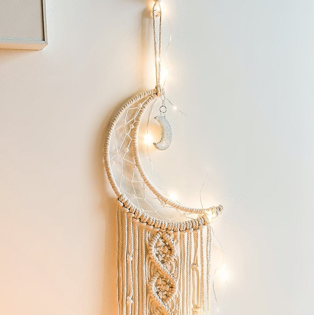 Wall lamps Bohemian Macrame Dream Catcher With Lights sold by Fleurlovin, Free Shipping Worldwide