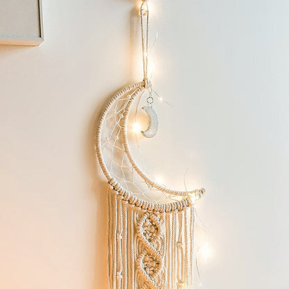 Wall lamps Bohemian Macrame Dream Catcher With Lights sold by Fleurlovin, Free Shipping Worldwide