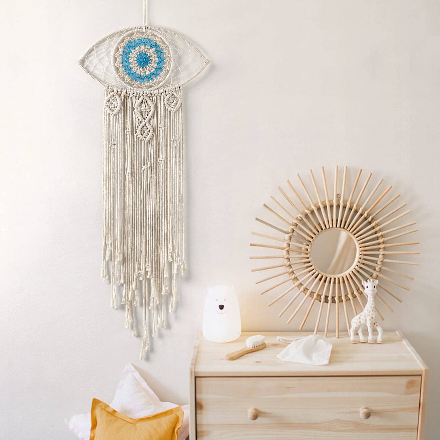 Wall lamps Bohemian Macrame Dream Catcher With Lights sold by Fleurlovin, Free Shipping Worldwide