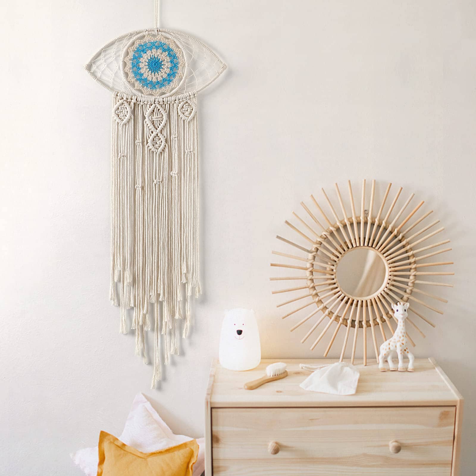 Wall lamps Bohemian Macrame Dream Catcher With Lights sold by Fleurlovin, Free Shipping Worldwide