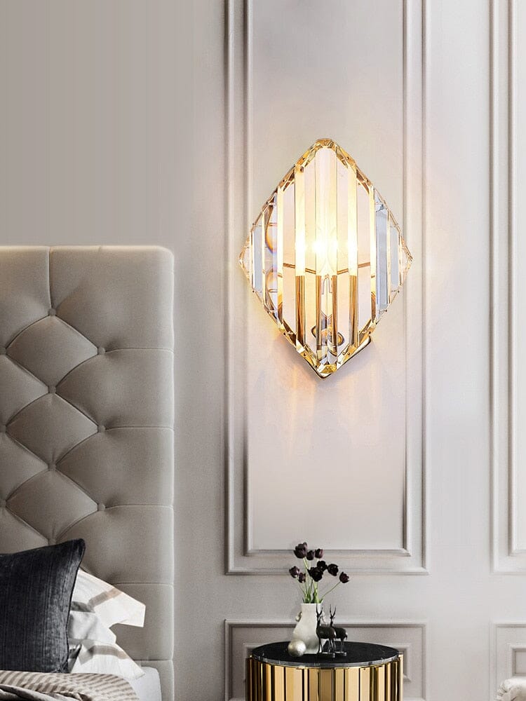 Wall lamps Diamond crystal wall lamp sold by Fleurlovin, Free Shipping Worldwide