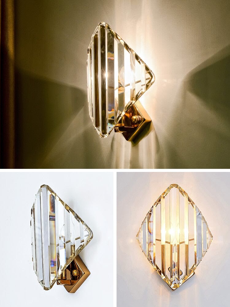 Wall lamps Diamond crystal wall lamp sold by Fleurlovin, Free Shipping Worldwide