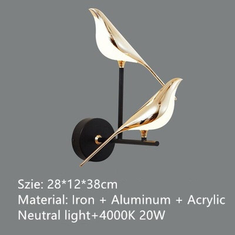 Wall lamps Golden hummingbird sold by Fleurlovin, Free Shipping Worldwide