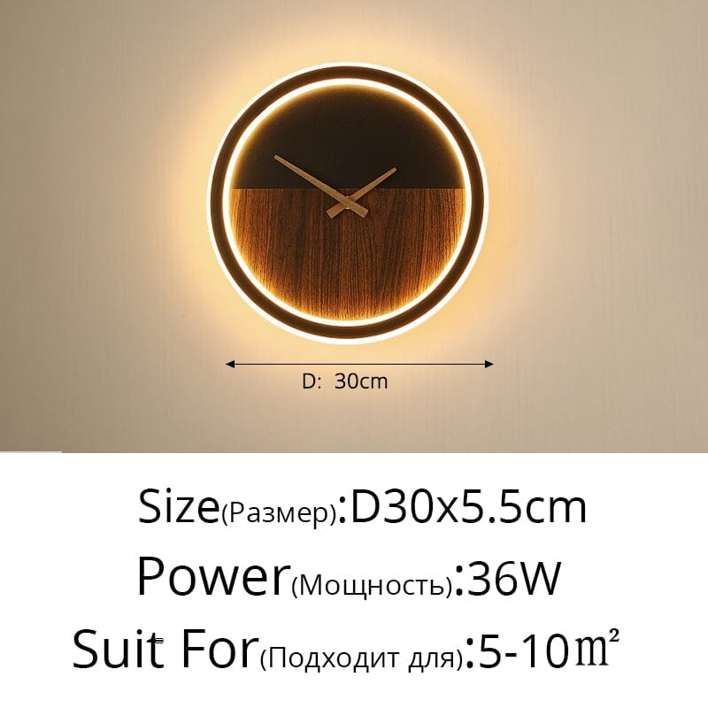 Wall lamps NYRA Unqiue LED wall clock sold by Fleurlovin, Free Shipping Worldwide