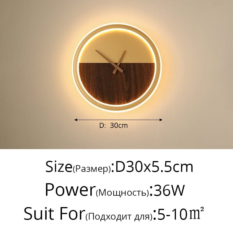 Wall lamps NYRA Unqiue LED wall clock sold by Fleurlovin, Free Shipping Worldwide