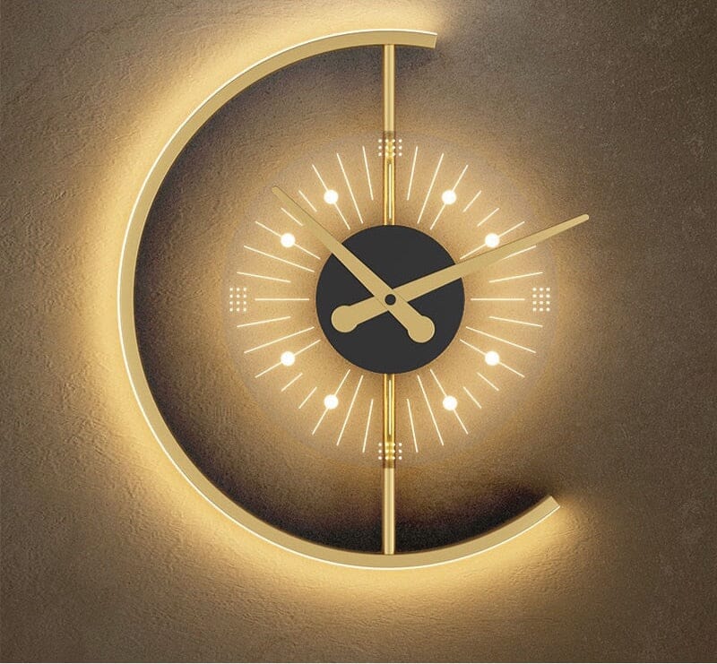 Wall lamps NYRA Unqiue LED wall clock sold by Fleurlovin, Free Shipping Worldwide