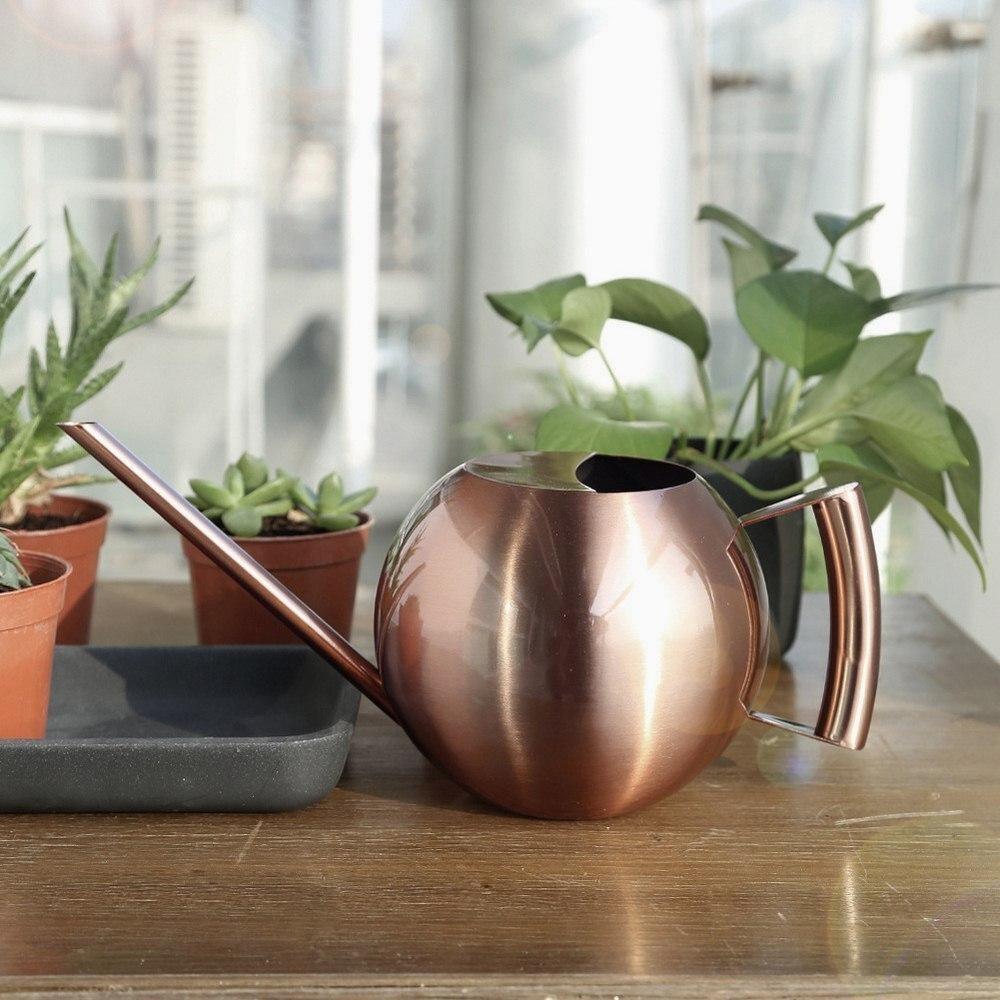 Watering Cans Spherical Gooseneck Stainless Steel Watering Can sold by Fleurlovin, Free Shipping Worldwide