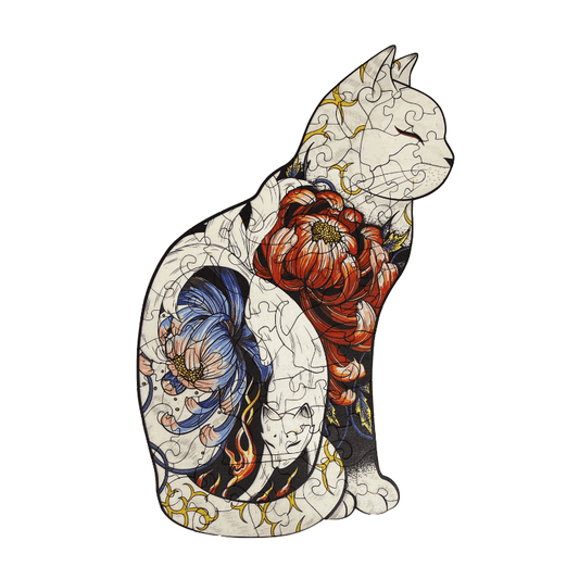 White Cat Puzzle sold by Fleurlovin, Free Shipping Worldwide