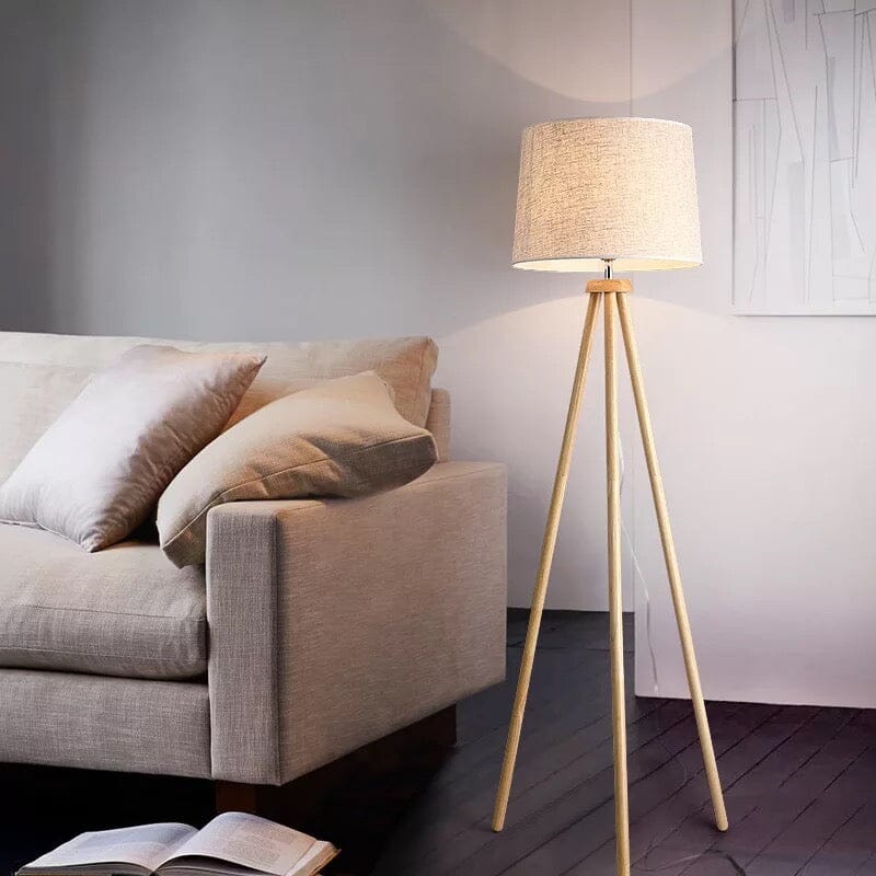  Wooden Shade Floor Lamp sold by Fleurlovin, Free Shipping Worldwide