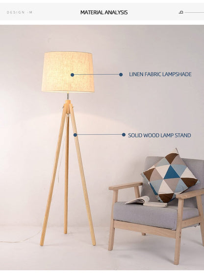  Wooden Shade Floor Lamp sold by Fleurlovin, Free Shipping Worldwide