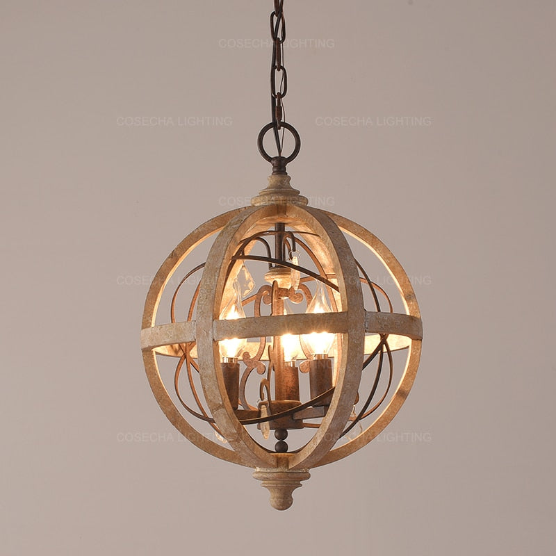 chandeliers Antique Lospest Wooden Chandelier sold by Fleurlovin, Free Shipping Worldwide