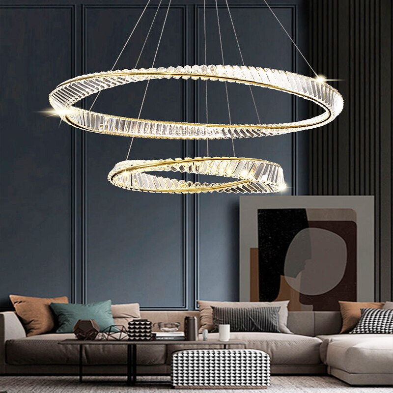 chandeliers Crystal Luxtre Ring Chandelier sold by Fleurlovin, Free Shipping Worldwide