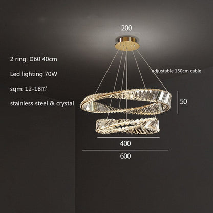 chandeliers Crystal Luxtre Ring Chandelier sold by Fleurlovin, Free Shipping Worldwide