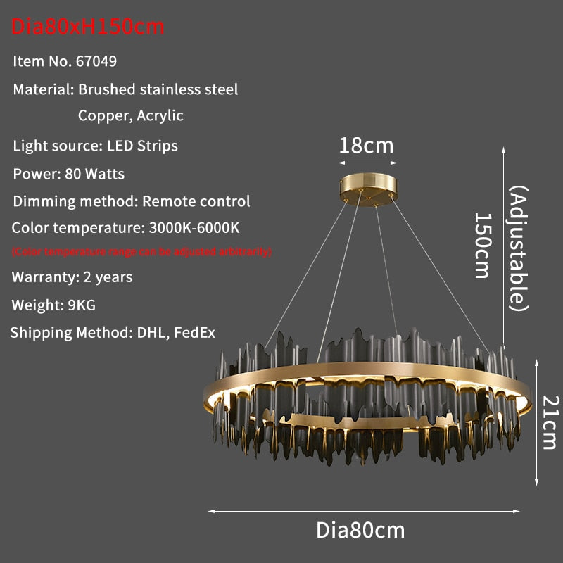 Jordanne Luxury Chandelier - Premium chandeliers from Lumina Décor - Just $1300! Shop now at Fleurlovin