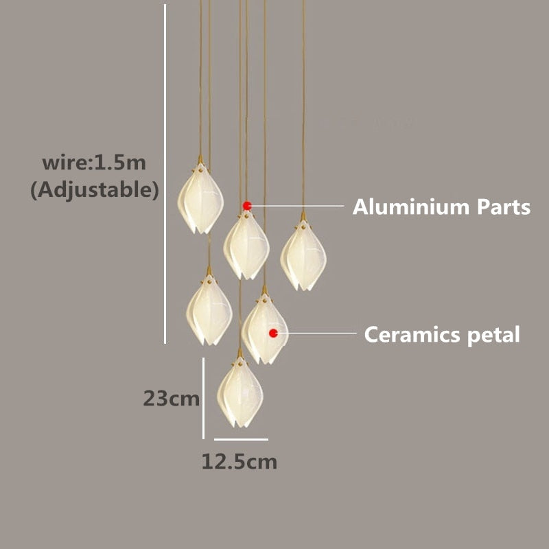 chandeliers Mercedes Petals Hanging Lamp sold by Fleurlovin, Free Shipping Worldwide