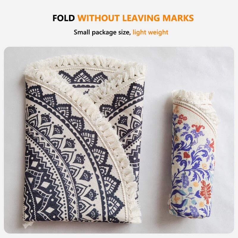 rugs Hand Woven Mandala Tassel rug sold by Fleurlovin, Free Shipping Worldwide