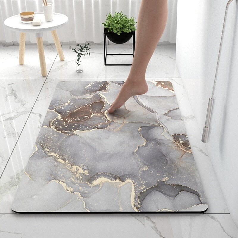 rugs Marble Non-slip Rubber Bathroom Matt sold by Fleurlovin, Free Shipping Worldwide