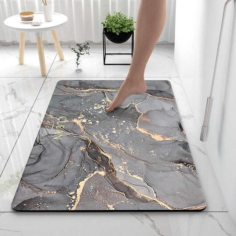 rugs Marble Non-slip Rubber Bathroom Matt sold by Fleurlovin, Free Shipping Worldwide